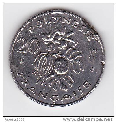 Polynésie Française - 20 FCFP - 1997 - "avec Un Défaut" - Rare - Polynésie Française