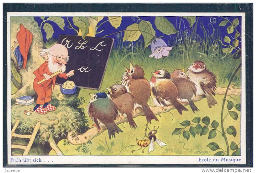 Fritz Baumgartner, Lutin, Nain, Oiseaux, Abeille, Ecole De Musique, - Baumgarten, F.