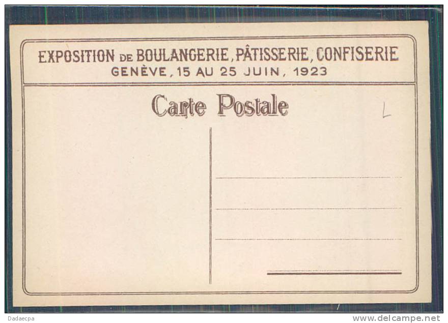 Métiers, Boulanger, Exposition Genève, 1923, Ch. Grob, - Profesiones