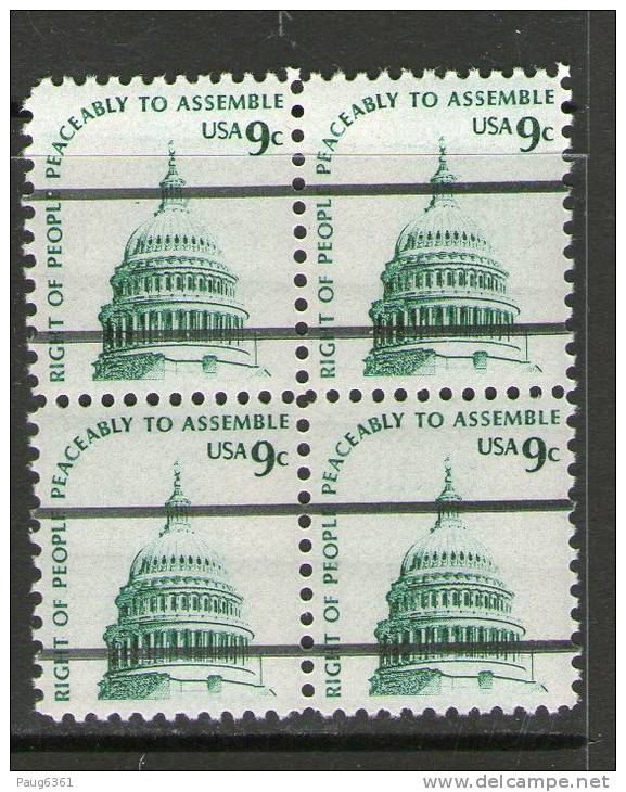 USA 1975/81 PREOBLITERE SCOTT N°1591a BLOC DE 4  NEUF MNH** - Precancels