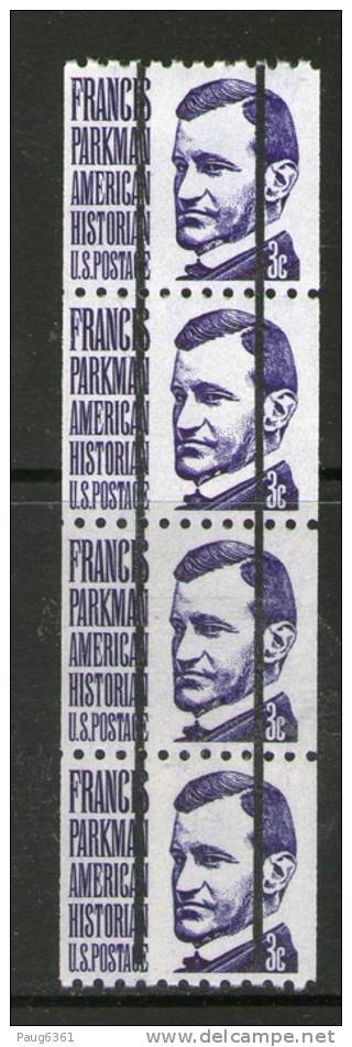 USA 1965/68 PREOBLITERE PARKMAN SCOTT N°1281a BANDE DE 4  NEUF MNH** - Vorausentwertungen