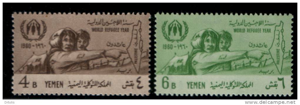 YEMEN / PALESTINE / UN / REFUGEES / MAP / MNH / VF/ 3 SCANS . - Palestina