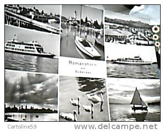 SCHWEIZ SUISSE SWITZERLAND SVIZZERA ROMANSHORN  8 VUES NAVE SHIP  FERRY  BARCA  VB1964 DO4416 - Romanshorn