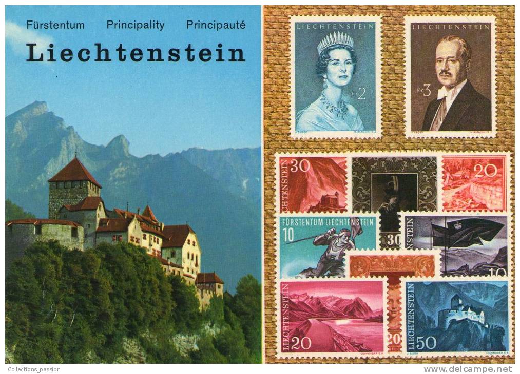 Cp , FURSTENTUM LIECHTENSTEIN  , Timbres , Stamps , Vierge , N°83 - Liechtenstein