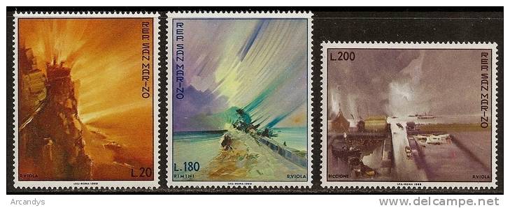 SAINT MARIN 1969  Scott A140 N° 710/712 Neufs **, Paintings - Unused Stamps