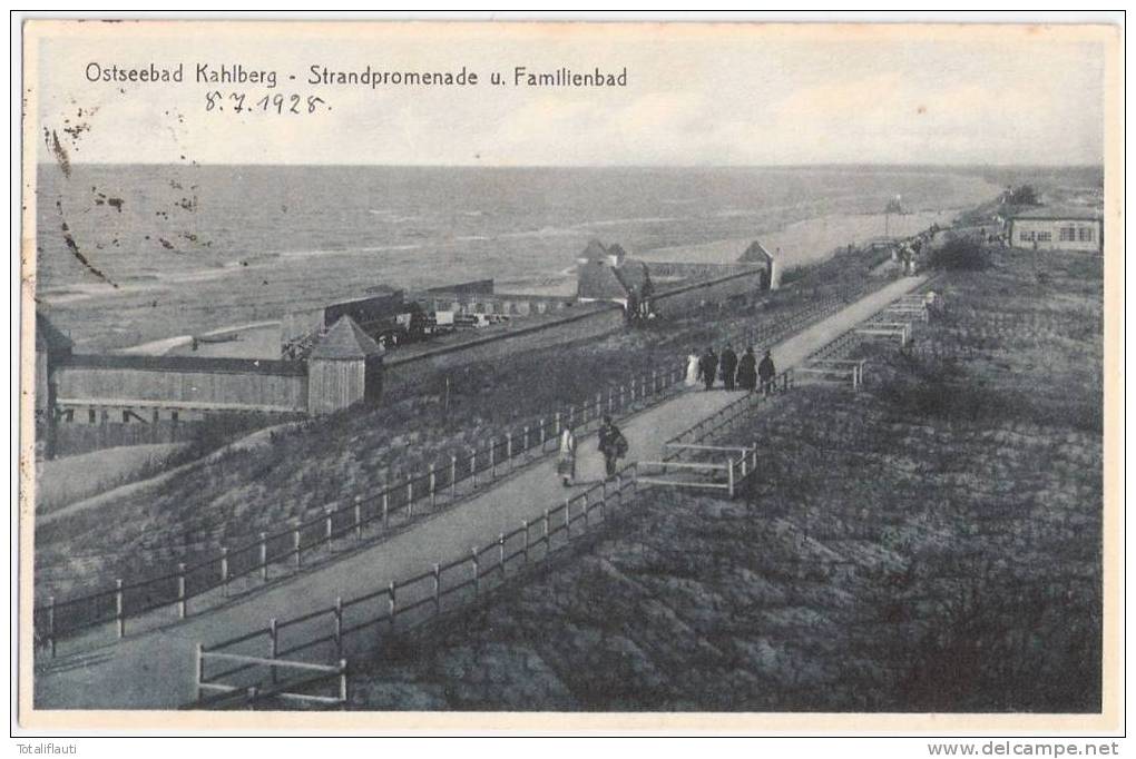 Kahlberg Strandpromenade Familienbad Krynica Morska 8.7.1928 Frische Nehrung - Westpreussen