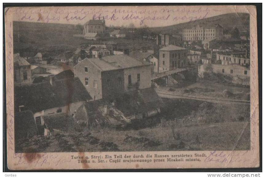 Ukraine - Turka A. Stryj - Ein Teil Der Durch Die Russen Zerstorten Stadt - Ukraine