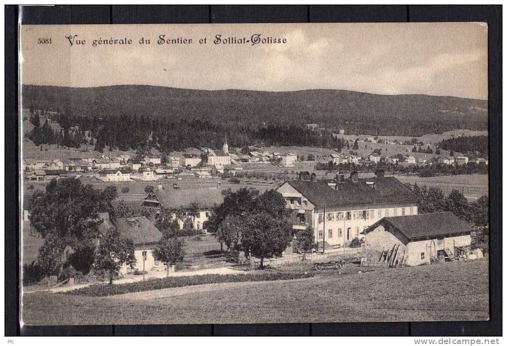 Suisse - Vue Générale Du Sentier Et Solliat-Colisse - Sent