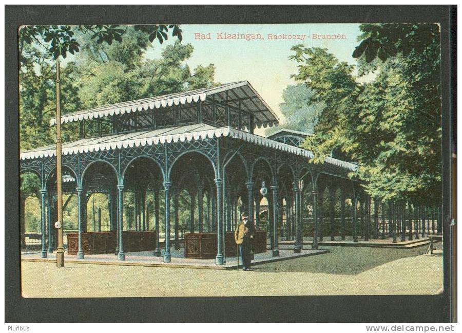 GERMANY, BAD KISSINGEN , RACKOCZY BRUNNEN,  OLD POSTCARD - Bad Kissingen