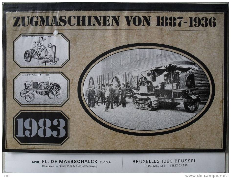 (Z) Tractors From 1887 To 1936 - Le Tracteur De 1887 à 1936 - Schlepper Von 1887 Bis 1936 (12 Scan) - Big : 1981-90