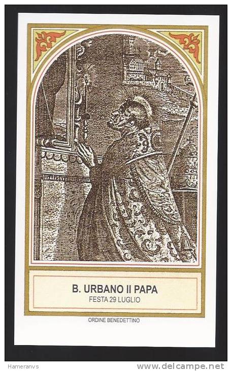 Santino Beato Urbano II Papa - Holy Card - Image Pieuse - Andachtsbilder - Santini