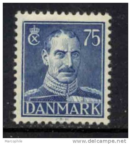 DANEMARK - CHRISTIAN X  / 1943- 1946 # 290A - 75 O. BLEU  * / COTE 1.80 EURO (ref T1023) - Nuovi