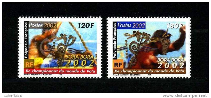 2002 - POLINESIA FRANCESE / FRENCH POLYNESIE - CAMPIONATO DEL MONDO DI VA´A. MNH - Nuovi