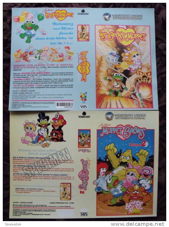 JAQUETTE - VHS - LES BEBES MUPPET - MUPPET BABIES - JAQUETTE SPECIMEN - DESSIN ANIME - Cartoons