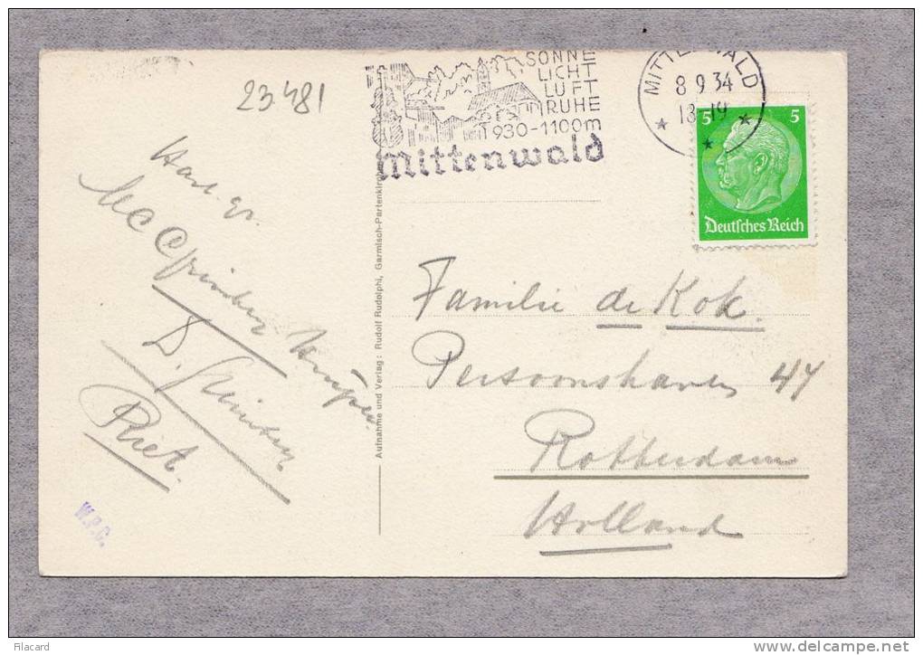 23481   Germania,  Mittenwald,  VG  1934 - Mittenwald