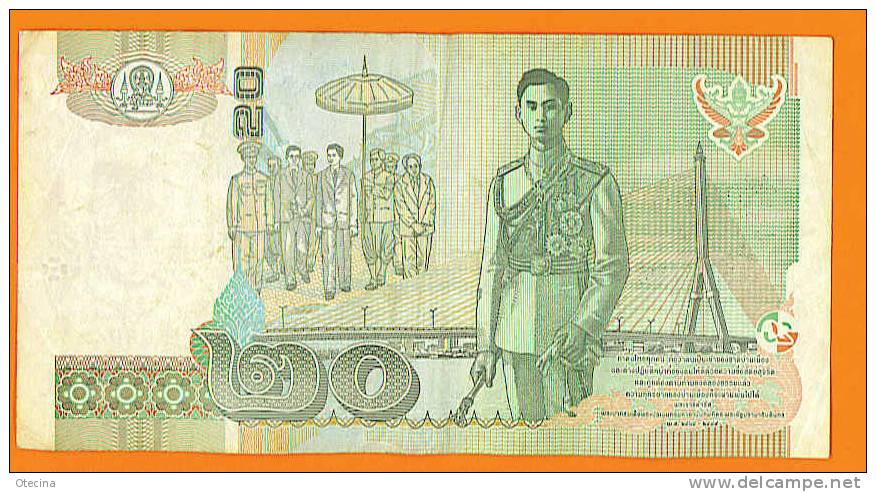 THAÏLANDE 20 Baht Circulé - Thaïlande