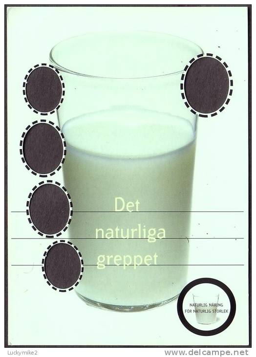 Novelty Finger Positioning Card For Drinkers  "Det Naturliga Greppet".  C1990 - Other & Unclassified