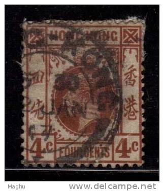 Hong Kong Used 1903, 4c Edward - Used Stamps