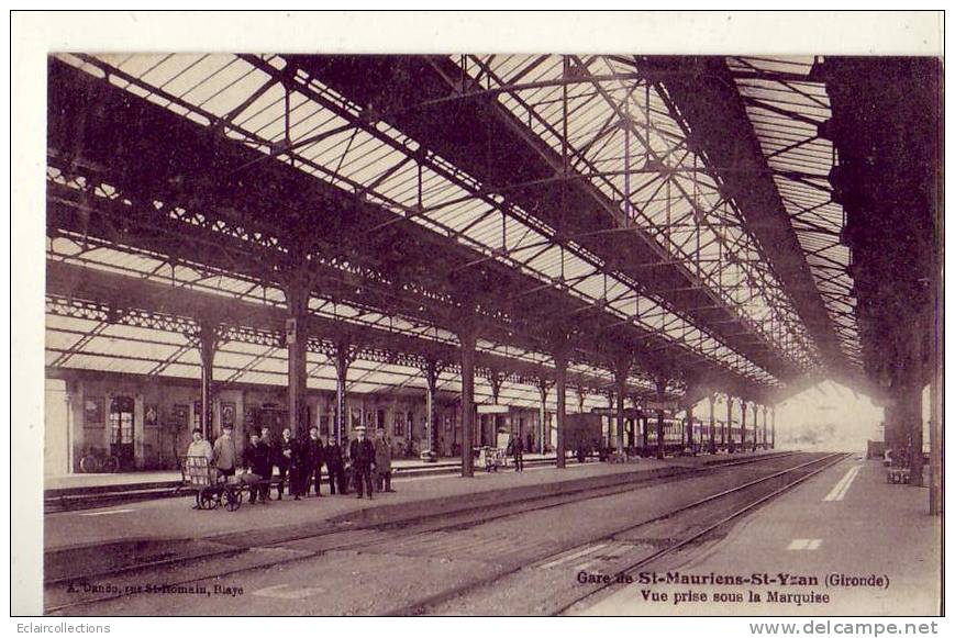 Gironde....33....  Saint  Mauriens Saint Yzan..La Gare - Otros & Sin Clasificación