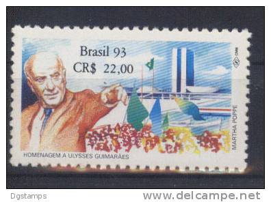 Brasil 1993 YT2134 **  Homenaje A Ulysses Guimaraes. Politico, Abogado. Retorno A La Democracia - Unused Stamps