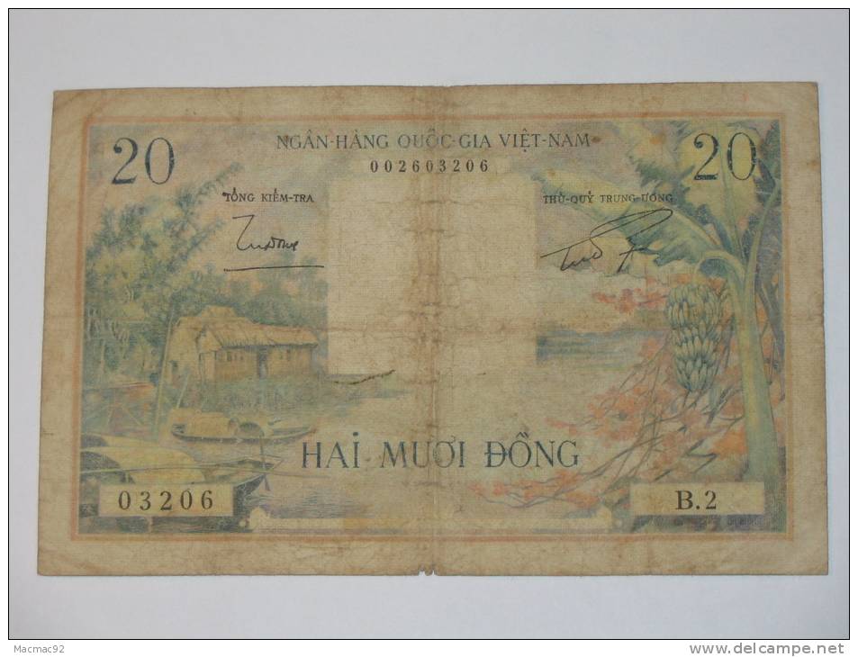 20 Dông 1946 - Billet Du Viêt-nam Du Sud - Non Daté (1956) - Vietnam