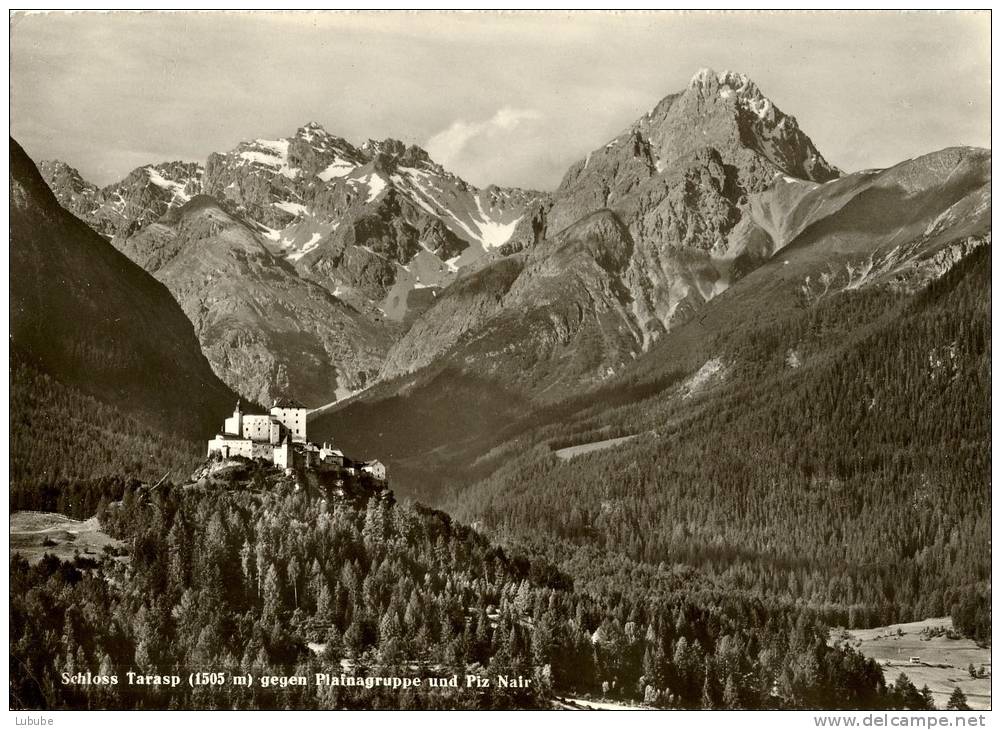 Schloss Tarasp Gegen Plainagruppe Und Piz Nair          Ca. 1950 - Tarasp