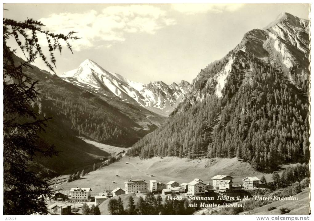 Samnaun - Dorf Gegen Muttler             Ca. 1950 - Samnaun