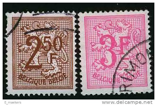 België 1970, Nr 1544/1545 - USED / GESTEMPELD / OBLITERE - Catw 0,3€ - 1951-1975 León Heráldico