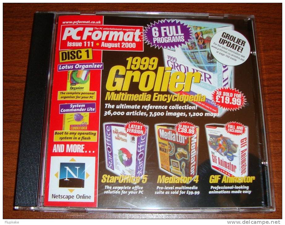 Pc Format 111 Grollier 1999 Multimedia  Encyclopédia On Cd-Rom 2000 - Informatik