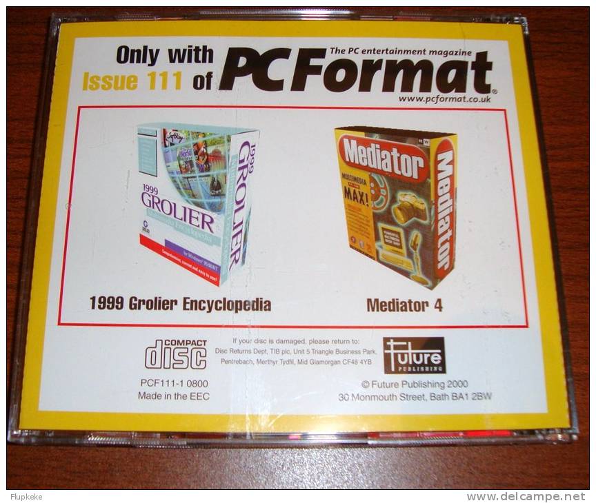 Pc Format 111 Grollier 1999 Multimedia  Encyclopédia On Cd-Rom 2000 - Informatica