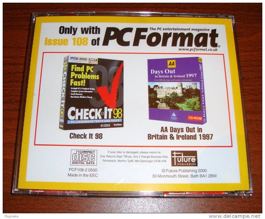 Pc Format 108 Check It 1998 + Days Out 1997 Encyclopédia On Cd-Rom 2000 - Informatica