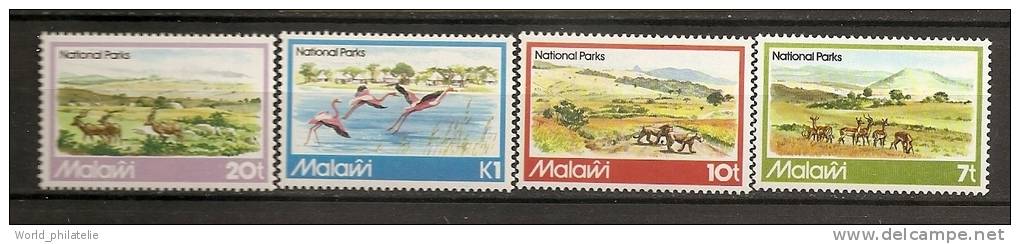 Malawi 1982 N° 378 / 81 ** Nature, Parcs Nationaux, Vues, Animaux Sauvages, Gazelles, Lions, Antilopes, Flamants Roses - Malawi (1964-...)