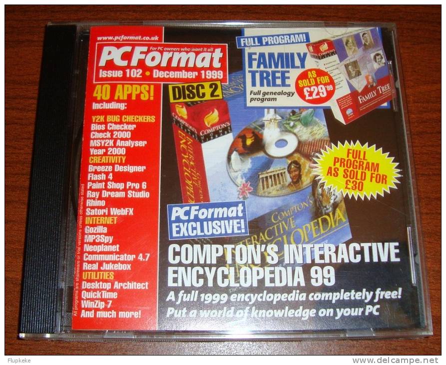 Pc Format 102 Compton Interactive Encyclopédia 1999 On Cd-Rom 2000 - Informatik