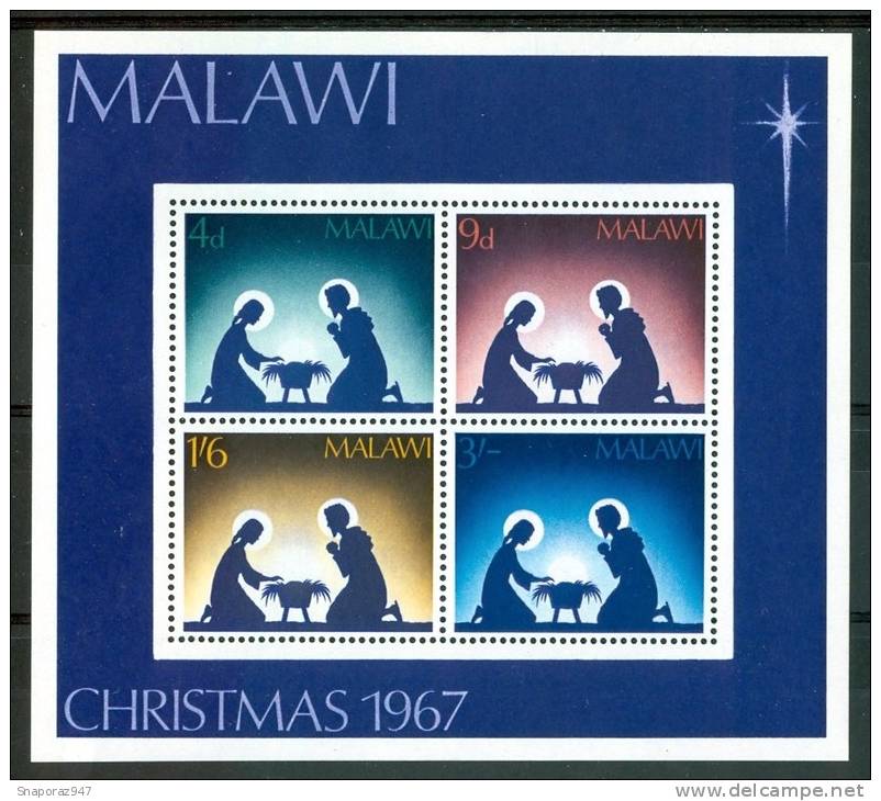 1967 Malawi Natale Christmas Noel Block MNH**Fo127 - Malawi (1964-...)