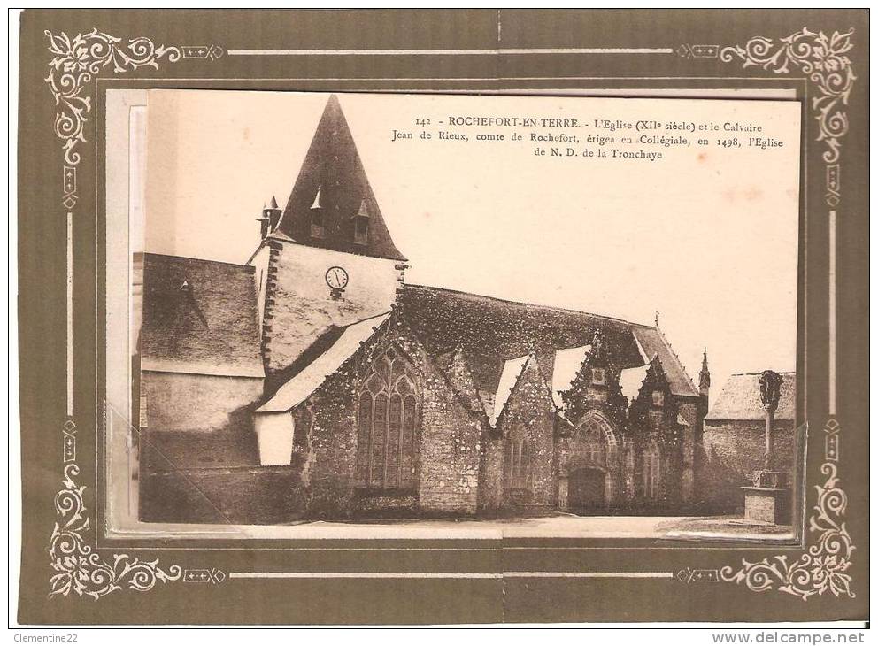 Rochefort-en-terre L´église Et Le Calvaire - Rochefort En Terre