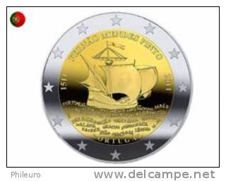 Portugal 2011: Rouleau De 25 Pièces De La 2€ Commémorative (Fernão Mendes Pinto) - Portugal