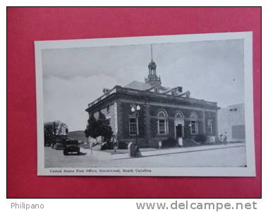 South Carolina > Greenwood  Post Office Vintage Wb== ===  =ref 370 - Greenwood