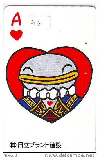 TELECARTE  à Jouer Japon (96)  Japan Playing Card *   Spiel Karte * JAPAN * ACE - Juegos