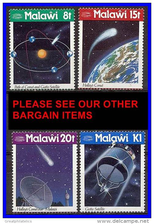 MALAWI 1986 HALLEY'S COMET / SPACE ASTRONOMY  SC# 478-481 VF MNH - Malawi (1964-...)