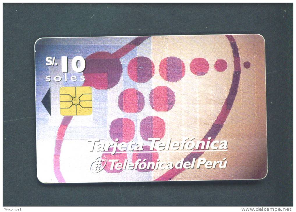PERU  -  Chip Phonecard As Scan - Perú