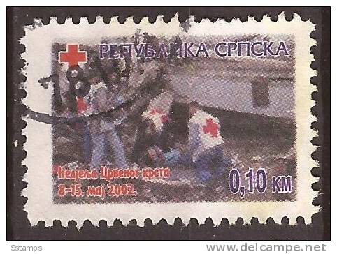 B-1008  BOSNIA REPUBLIKA SRPSKA  CK 15  CROCE ROSSA  RED CROSS, FIRST AID   USED - Secourisme