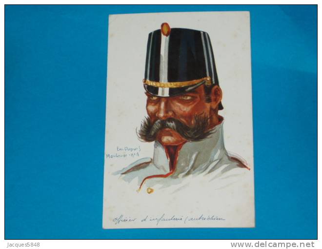 Illustrateurs) Dupuis - Leurs Caboches N° 30  - Officier  D'infanterie Autrichien - Année 1914  - EDIT - Color - Dupuis, Emile