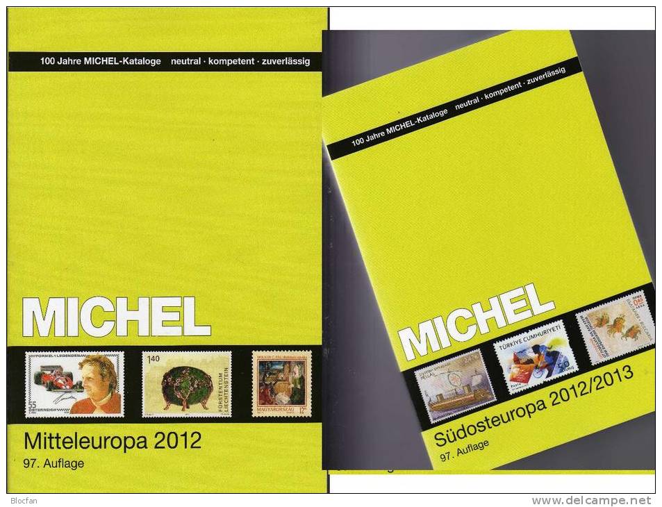 MlCHEL Mittel-/Südost-Europa 2012/2013 Katalog Neu 116€ Band 1+4 : A CH CSR HU FL Slowakei UNO BG GR RO TR Cyprus Kreta - Philately