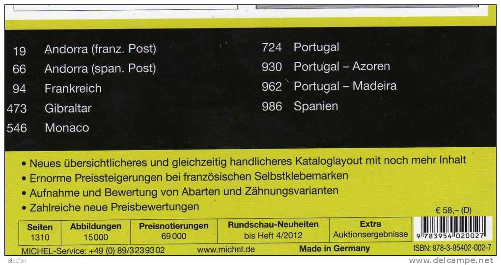 MlCHEL Mittel-/Südost-Europa 2012/2013 Katalog Neu 116€ Band 1+4 : A CH CSR HU FL Slowakei UNO BG GR RO TR Cyprus Kreta - Filatelie