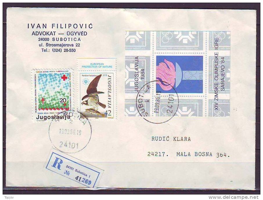 YUGOSLAVIA - JUGOSLAVIJA - WINTER OLY.  SARAJEVO - FDC -  1984 - Winter 1984: Sarajevo