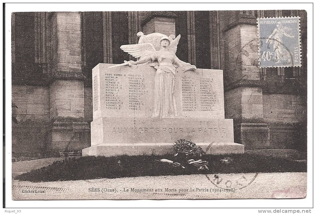 SEES - Le Monument Aux Morts Pour La Patrie (1914-1918) - Sees