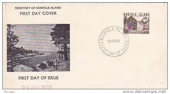 Norfolk Islands-1960 Surcharges 2s8d  FDC - Norfolk Island