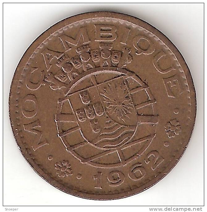 Mozambique 1 Escudo 1962  Km 82  Vf+ Look !!!!! - Mozambique