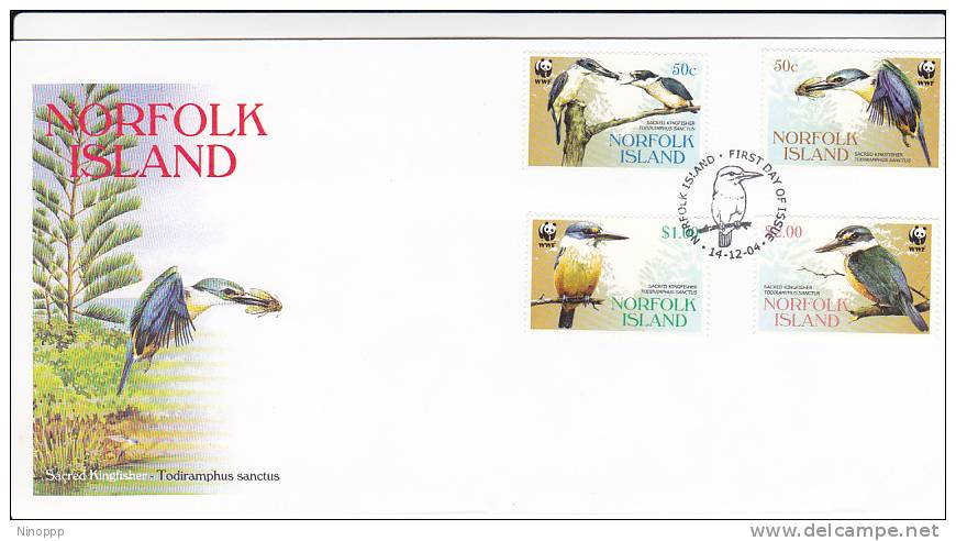 Norfolk Islands-2004 Kingfishers FDC - Norfolk Island