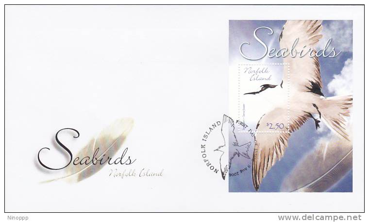 Norfolk Islands-2006 Seabirds Souvenir Sheet FDC - Ile Norfolk